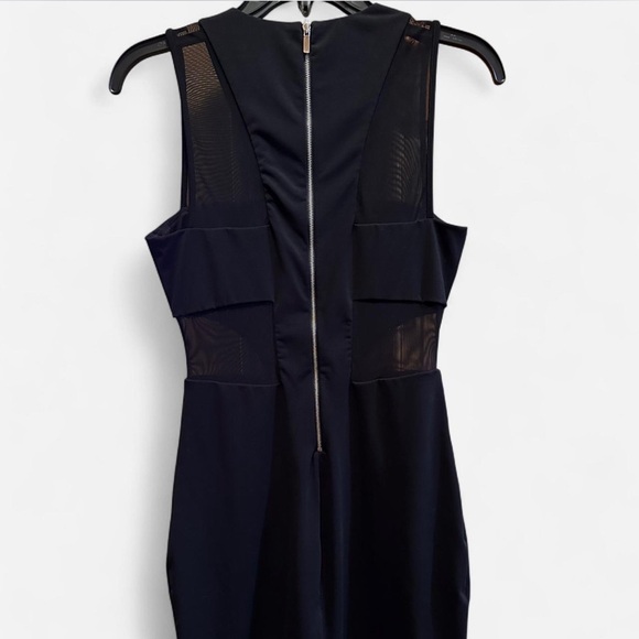 Elizabeth and James Mesh Panel Black sleeveless Dress size Small retails $395 - Picture 4 of 8